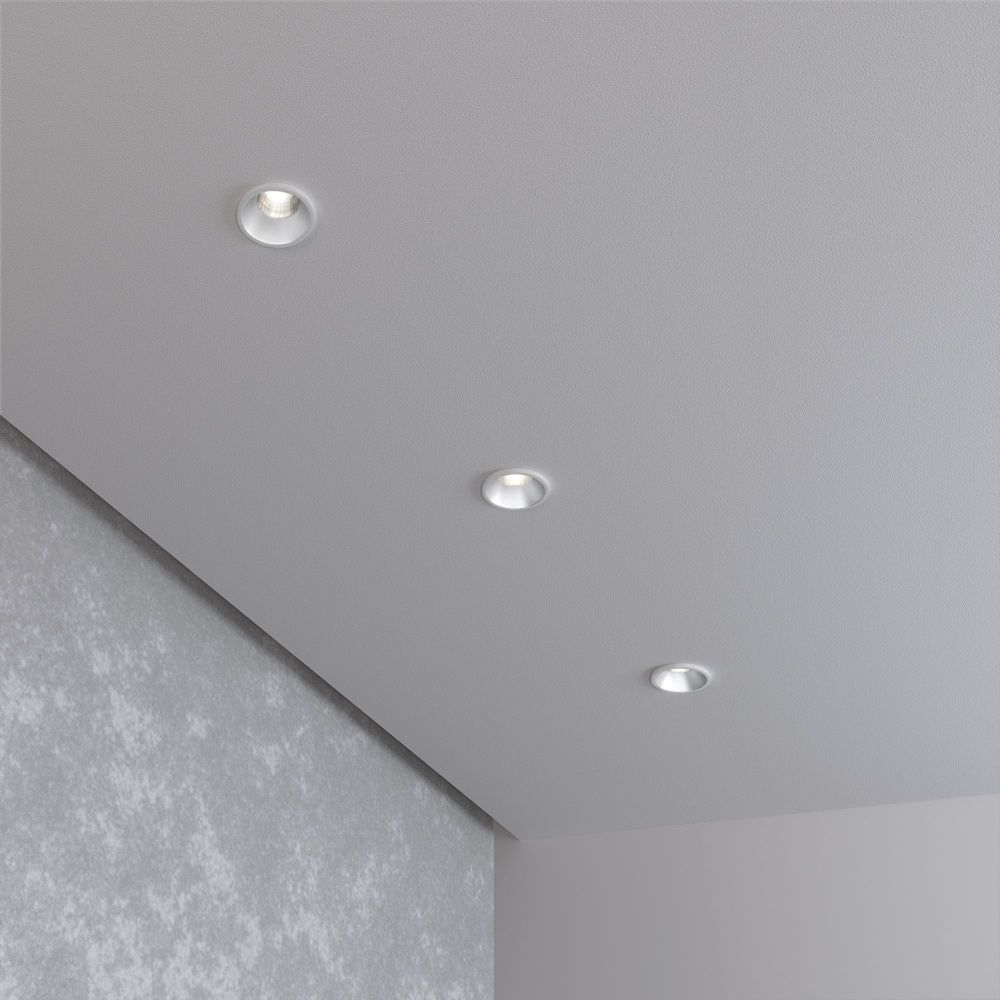 Встраиваемый точечный светодиодный светильник 15269/LED 3W 4200K белый/сатин никель Elektrostandard