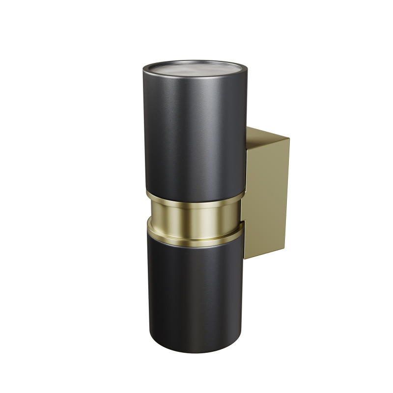 Светильник настенный 6,4*6,4*18 см, 2*GU10, 100W, Maytoni Bowery O582WL-02B латунный