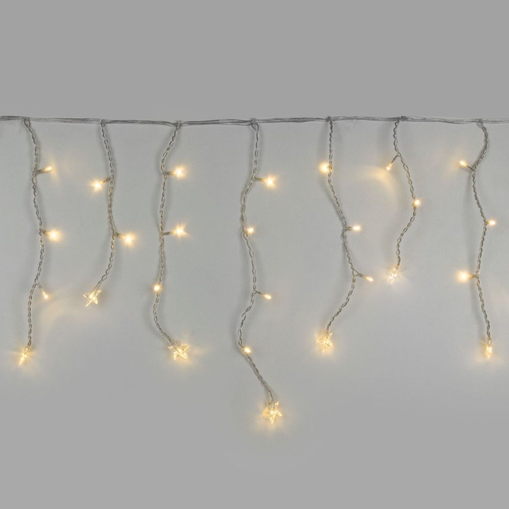 ПОДАРОК ПРИ ЗАКАЗЕ ОТ 20 000 руб, стоимость 500 руб - Гирлянда бахрома теплый белый 1,8*0,5м IP20 бахрома