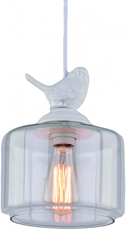Подвес с птичкой ArteLamp A8029SP-1WH, белый