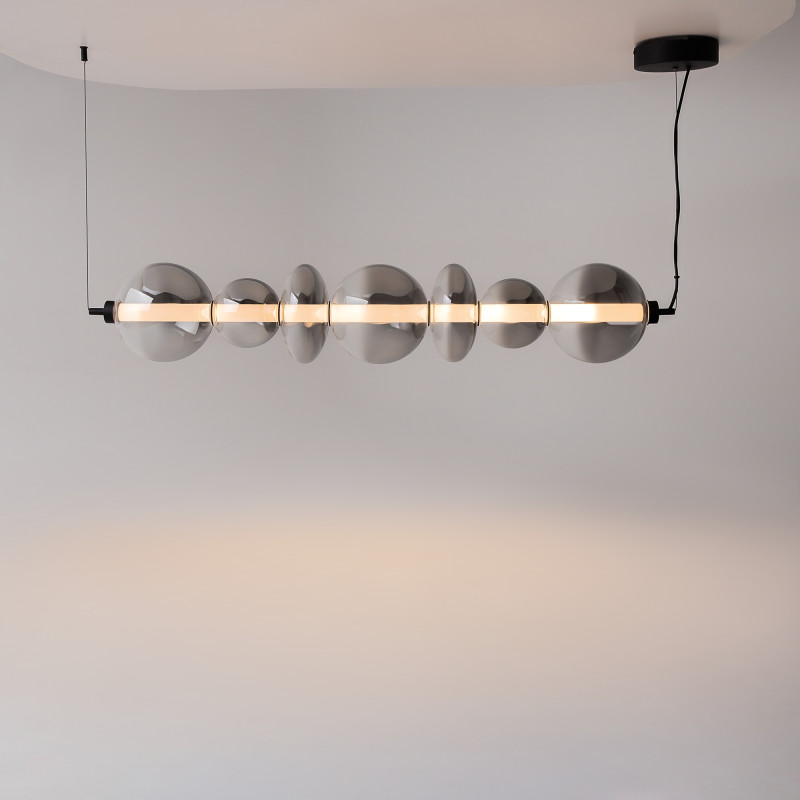 Подвесной светильник 117,5*20*325 см, LED, 40W, 3000К, Maytoni Futuro MOD307PL-L40B3K черный