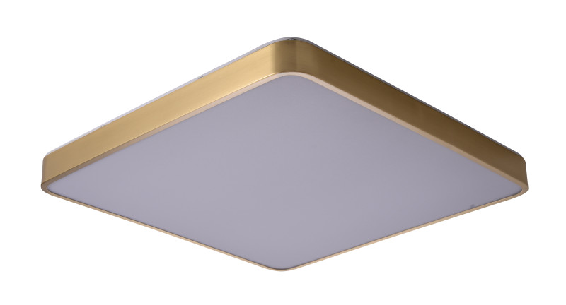 Накладной светильник 50*50*4 см, LED, 72W, 4000K Zortes Monna ZRS.1209.05, латунный