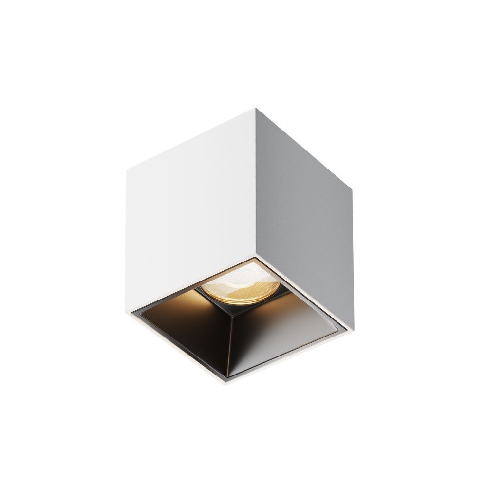 Потолочный светильник 5,3*5,3-6 см, LED*5W, 3000K, Maytoni Alfa LED 50° C064CL-5W3K-SQ-WB, Белочерный