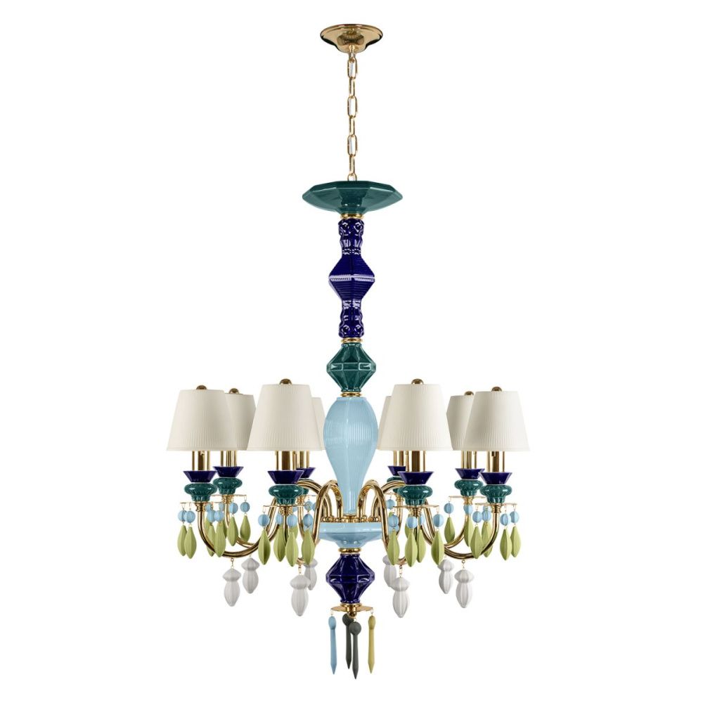 Подвесная люстра 63 см, Loft IT Grace 10203/8 Green, золото