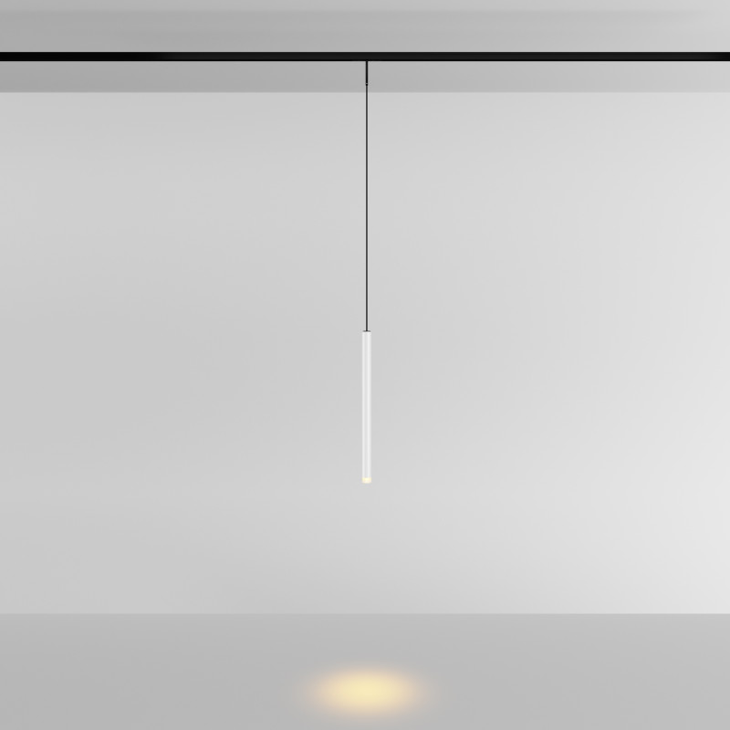 Трековый подвесной светильник 1,8*31 см, LED 3W 2700K Maytoni Technical Accessories for tracks Levity Skim TR191-1-3W2.7K-M-BW черно-белый