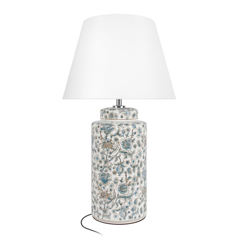 Настольная лампа 68 см, Loft IT Agapanthus 10385T/A, хром-керамика