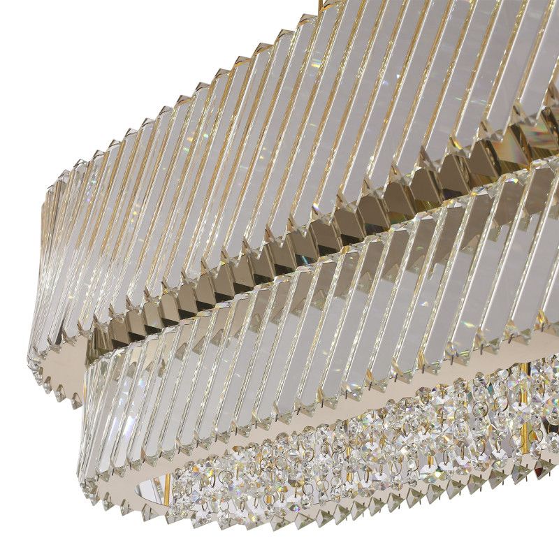 Подвесная люстра 99*34*170 см, 14*E14*40W, ST-Luce RITZ SL6138.303.14, латунный