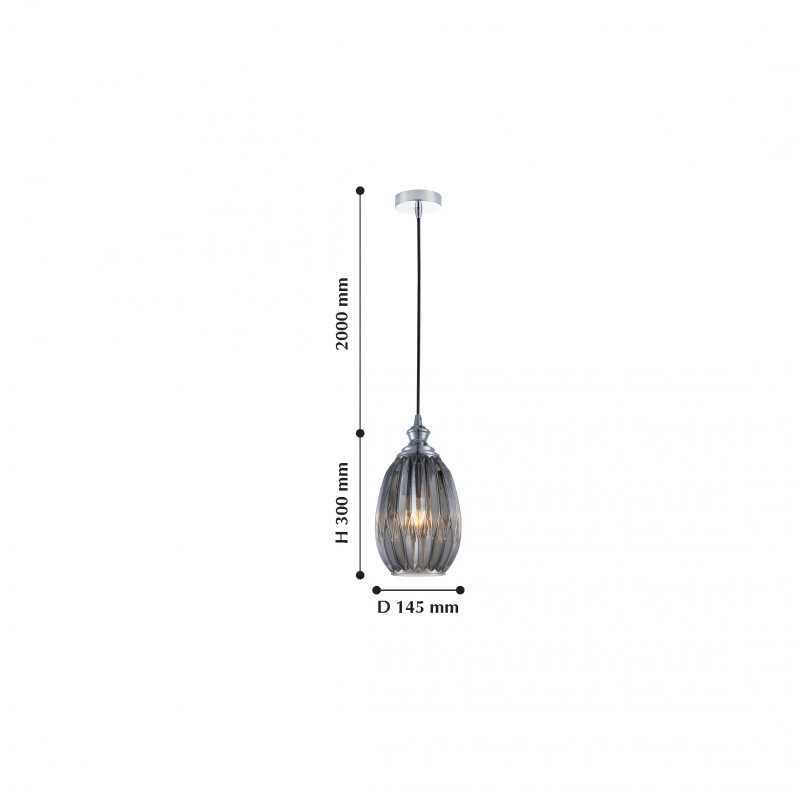 Подвес Favourite Corruga 2186-1P, D145*H360/1560, хром