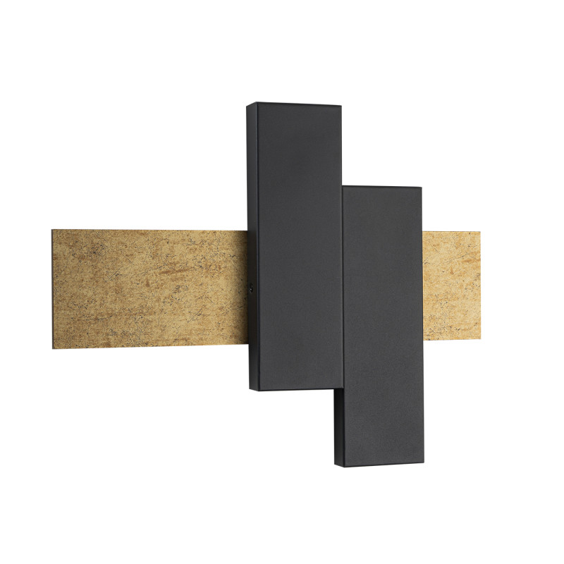Бра 40 см, 20W, 4500K, Indigo Avanzato 14023/2W Gold stone V000118L, черный-золото, 14023/2W Gold stone
