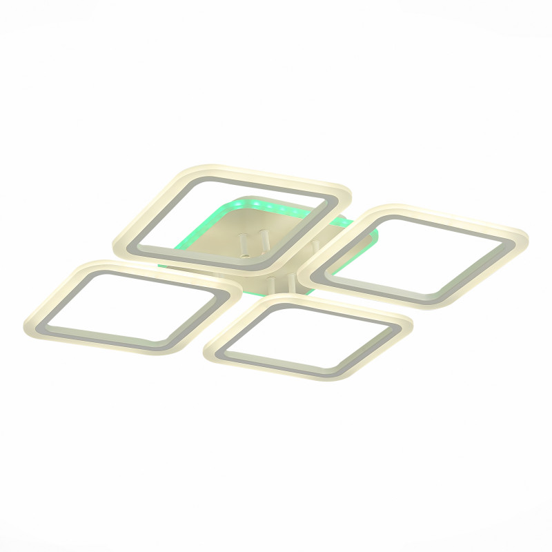 Светильник потолочный 56*56 см,  120W 3000-6000K EVOLUCE QUTRO SLE200452-04RGB Белый