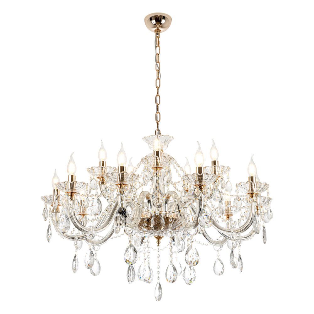 Люстра 95*63*65 см, 15*Е14*40W, Modelux  ML.7163.15P, Золото