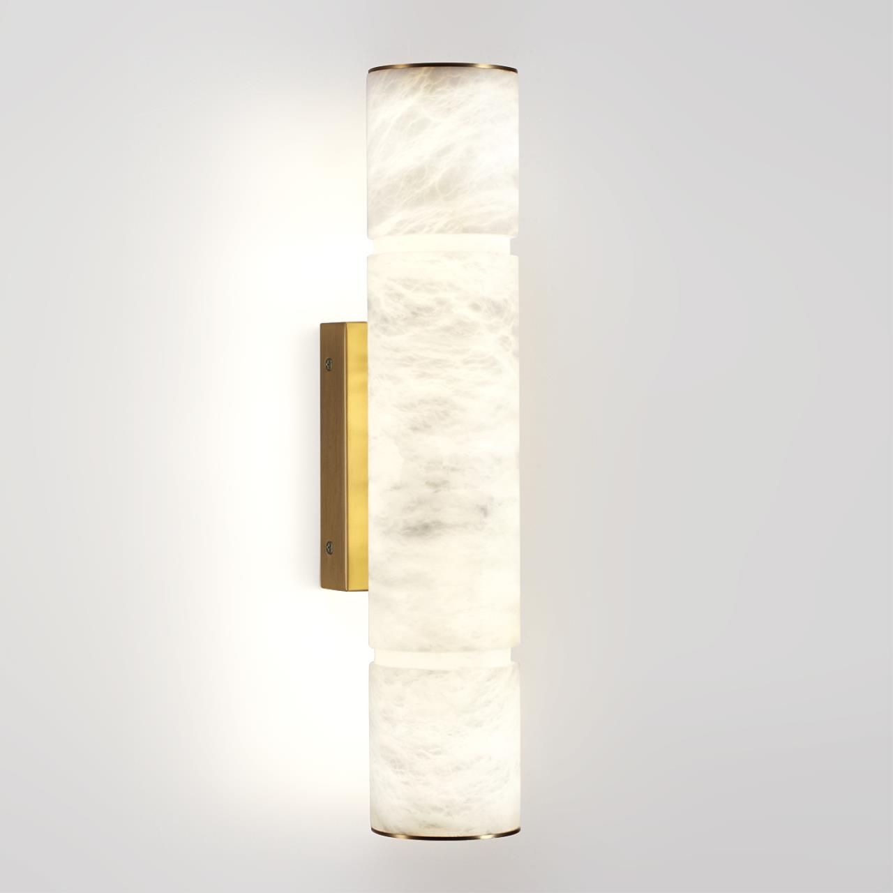 Бра 12*10,8*40,4 см, 1 LED*12W, 3000 К, Odeon Light Marbella, латунь 6674/12WL