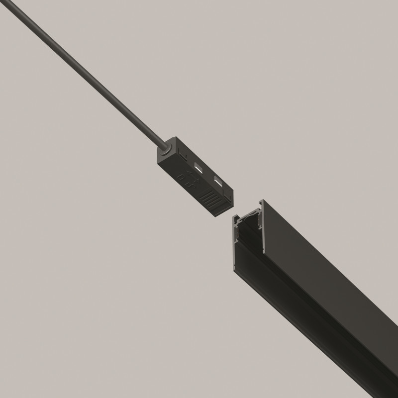 Подвод питания 35*1,7*1,9 см, Maytoni Technical Accessories for tracks Exility TRA034B-42B-1 черный