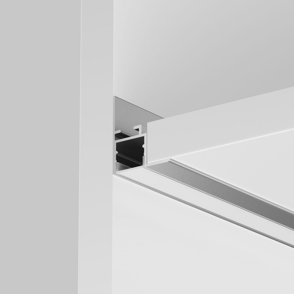 Алюминиевый профиль встраиваемый скрытого монтажа 26x30 (Серебро, 2 м), ALM-2630-S-2M 632014, 200*3*3 см, Maytoni  632014, Серебро