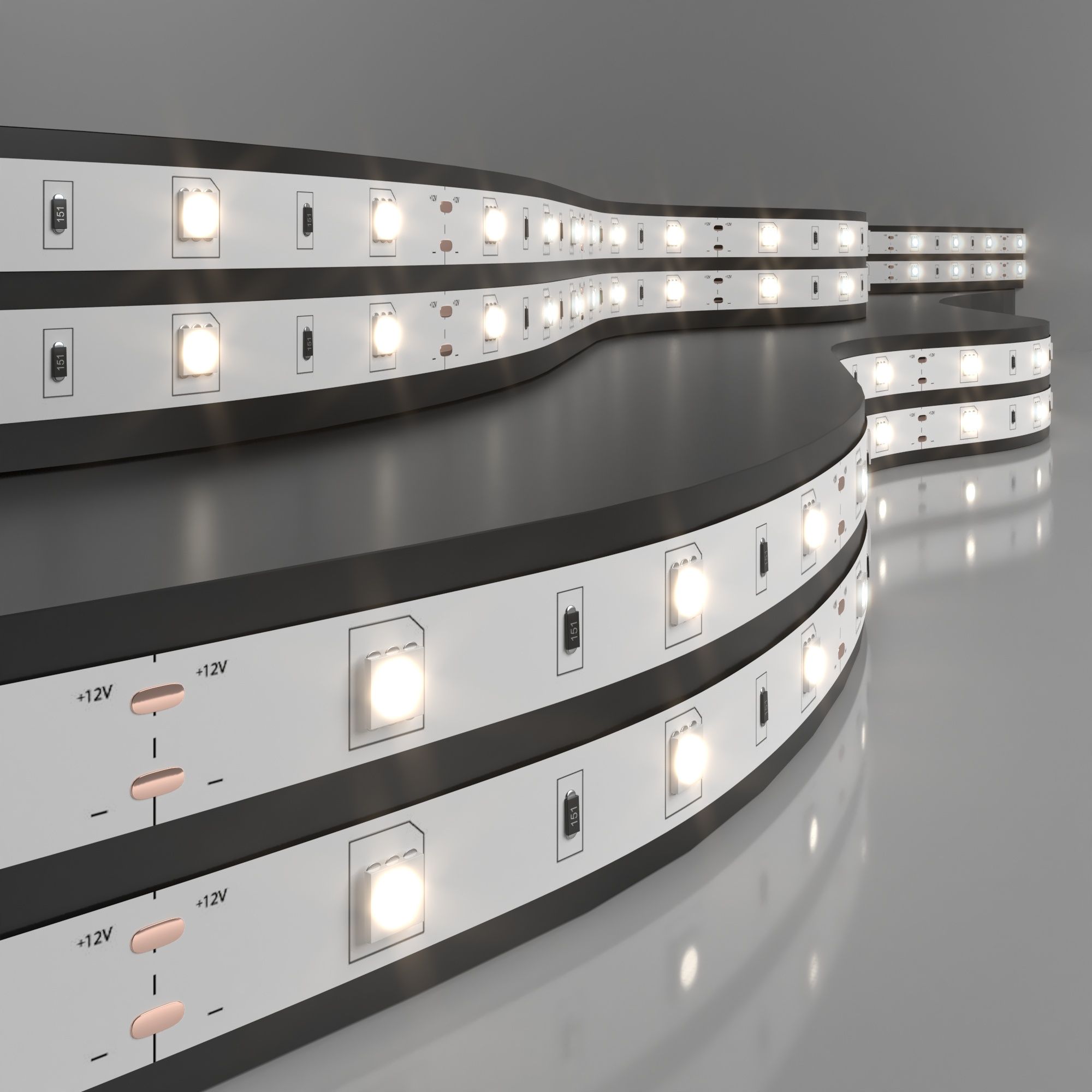 Светодиодная лента Лента светодиодная 12V 7,2W 30Led 5050 IP20 дневной белый, 5м Elektrostandard
