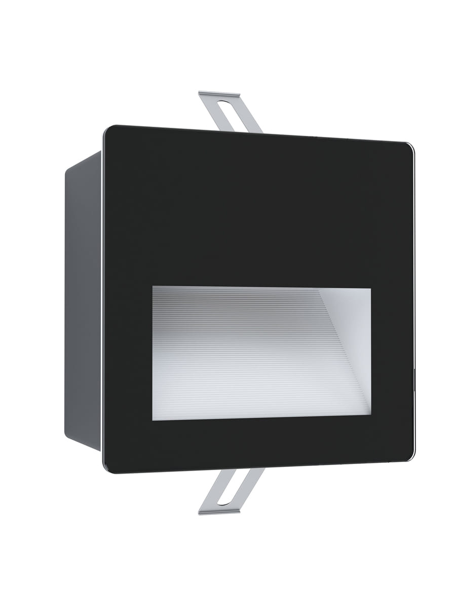 Светильник встраиваемый  14*14 см, 1*LED белый/черный Eglo Aracena 99574