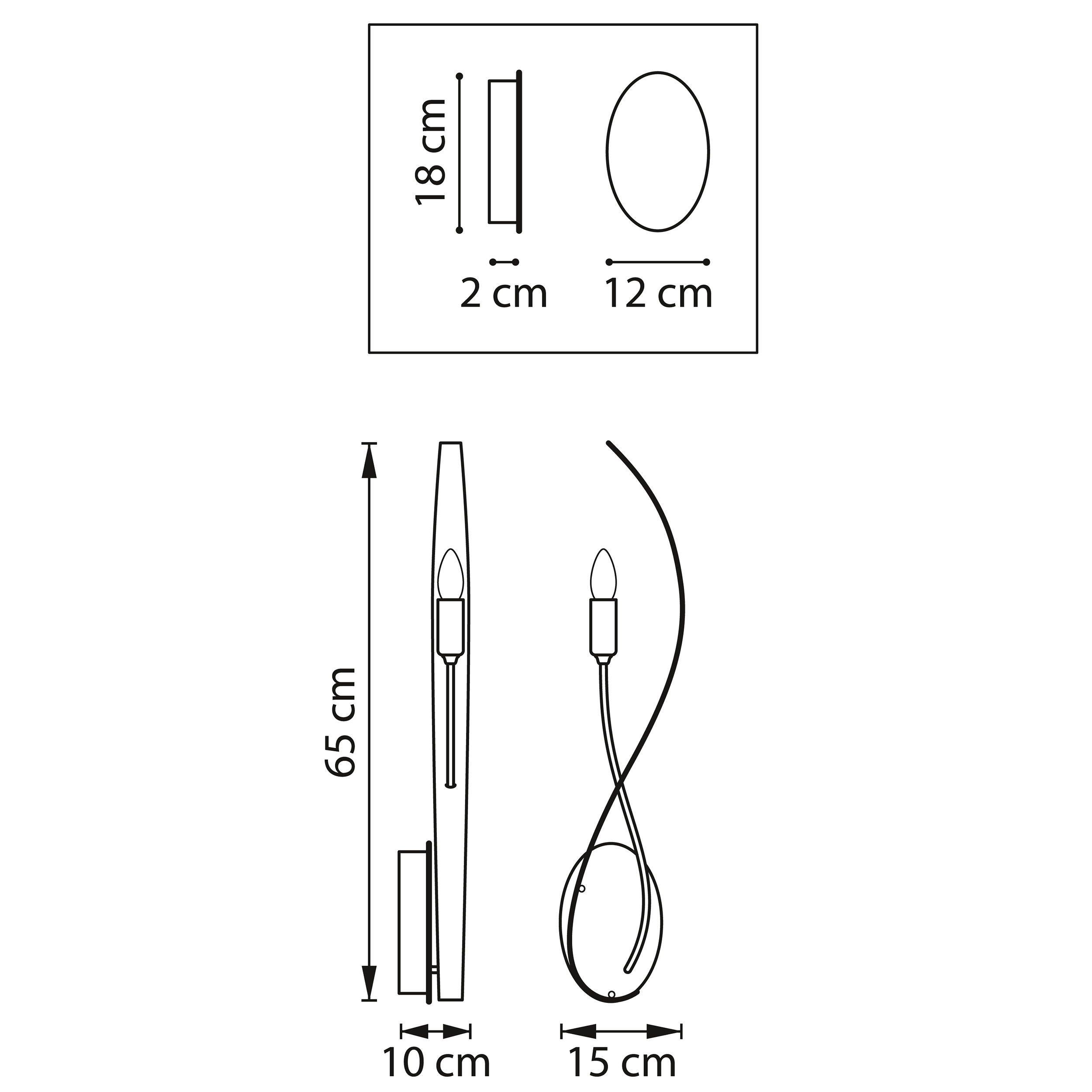 Бра 1*15 см, 1*E14*6W, Золото Lightstar Ragno 733513