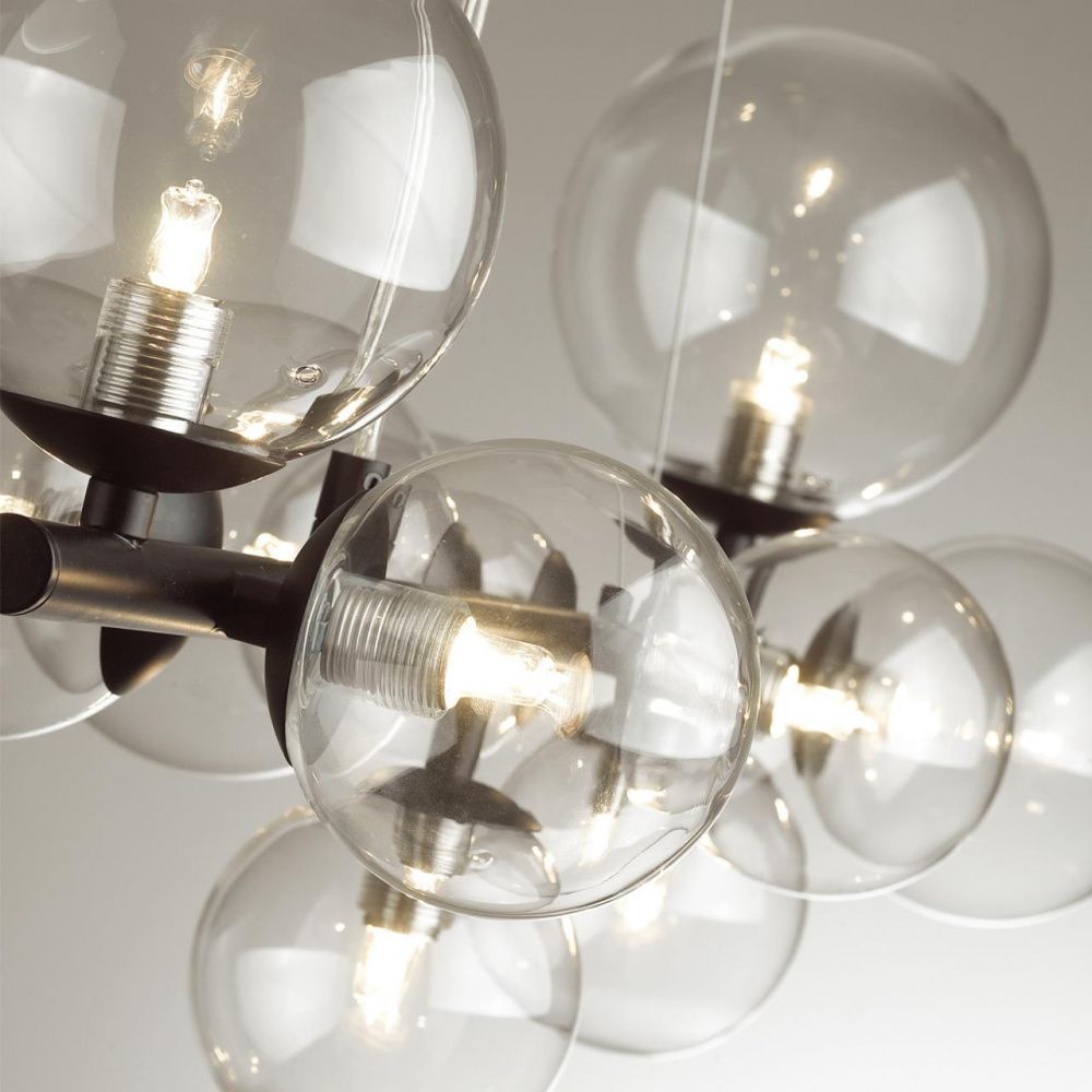 Люстра Odeon Light Tovi 4818/14, диаметр 77 см, черный, двойное крепление