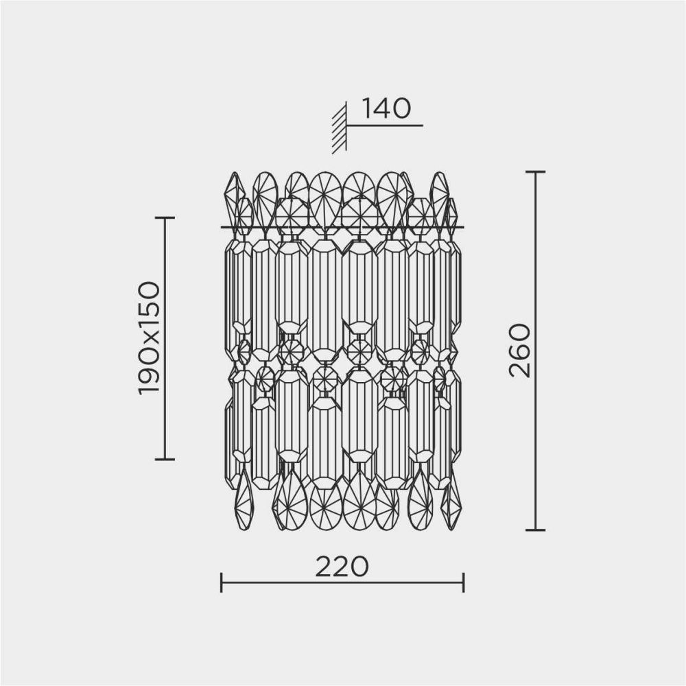 Настенный светильник MODELUX ML.837.02 CR хром