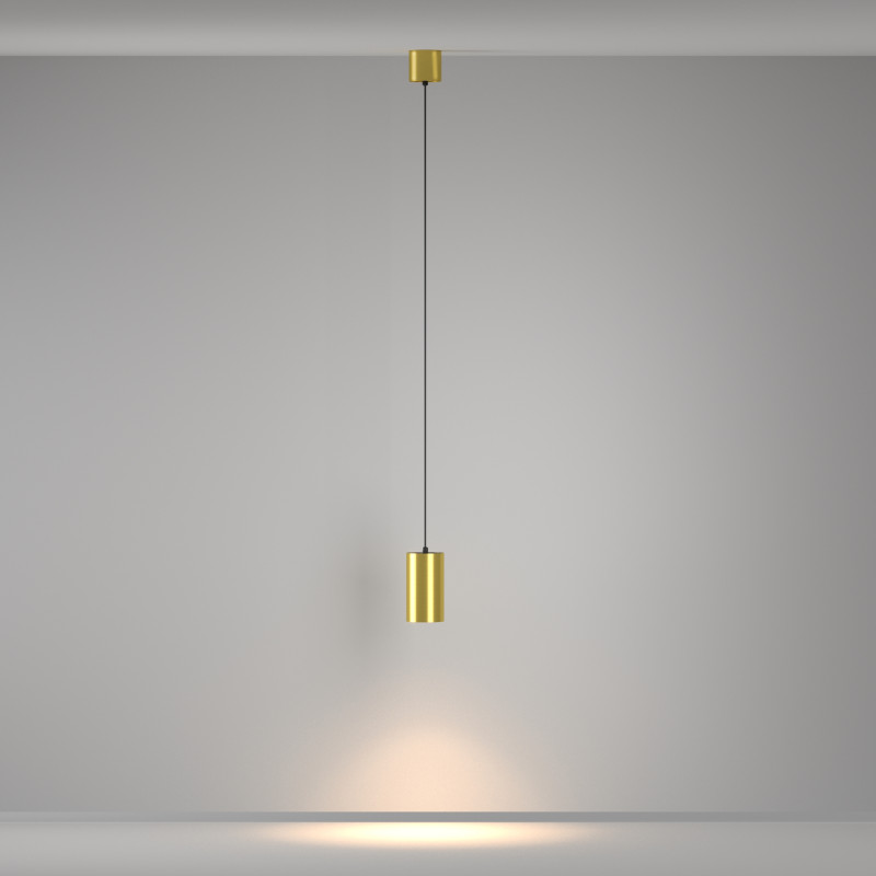 Подвесной светильник 8 см, 20W, 3000K, 50°, Maytoni Vol P100PL-20W3K-BS, латунь
