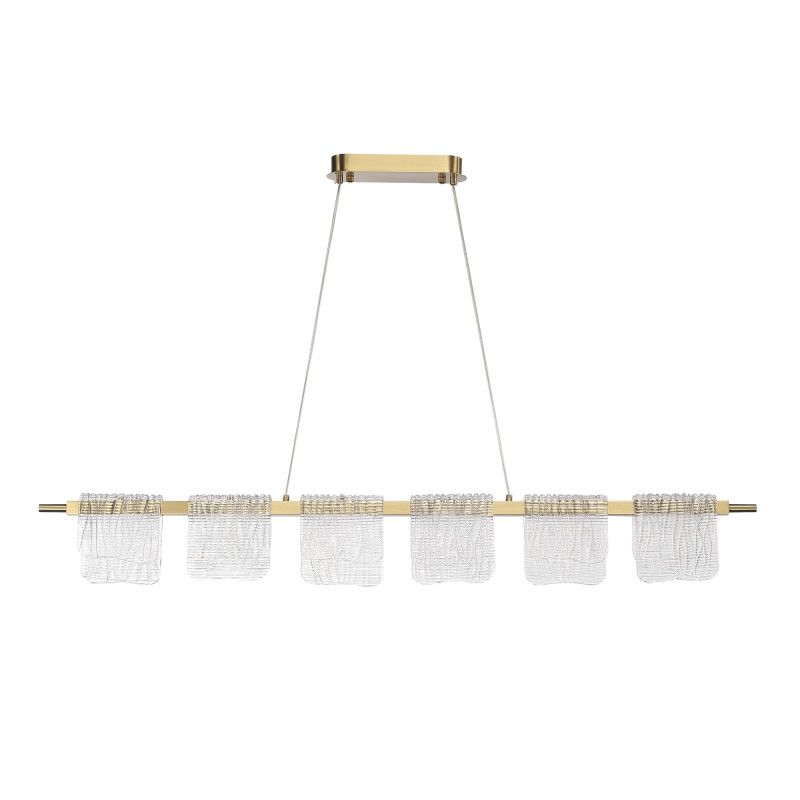Подвесной светильник 122*15*150 см, 1*LED*36W, 4000K, ST-Luce Voile SL6021.203.36, золотой