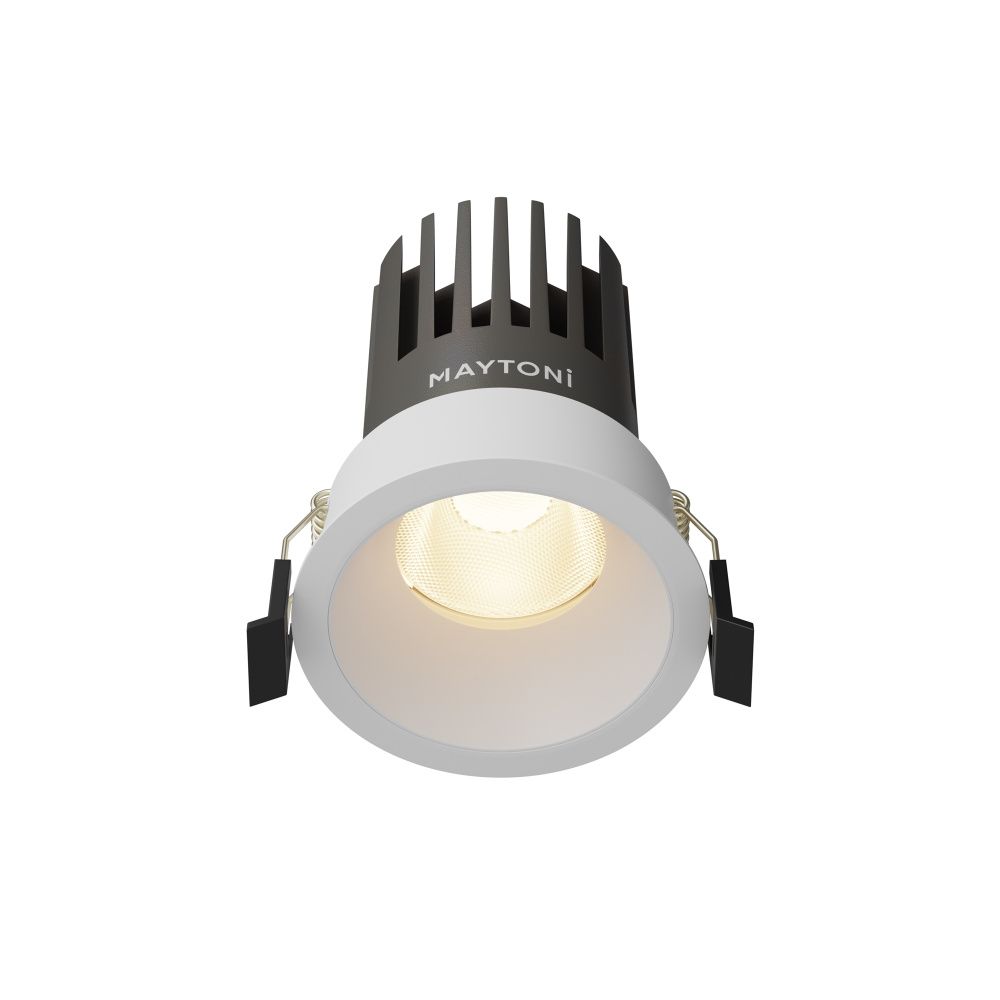 Встраиваемый светильник 8*10 см, вр 7 см, *LED*15W, 3000K, Maytoni Dip DL117-15W-3K-W, Белый