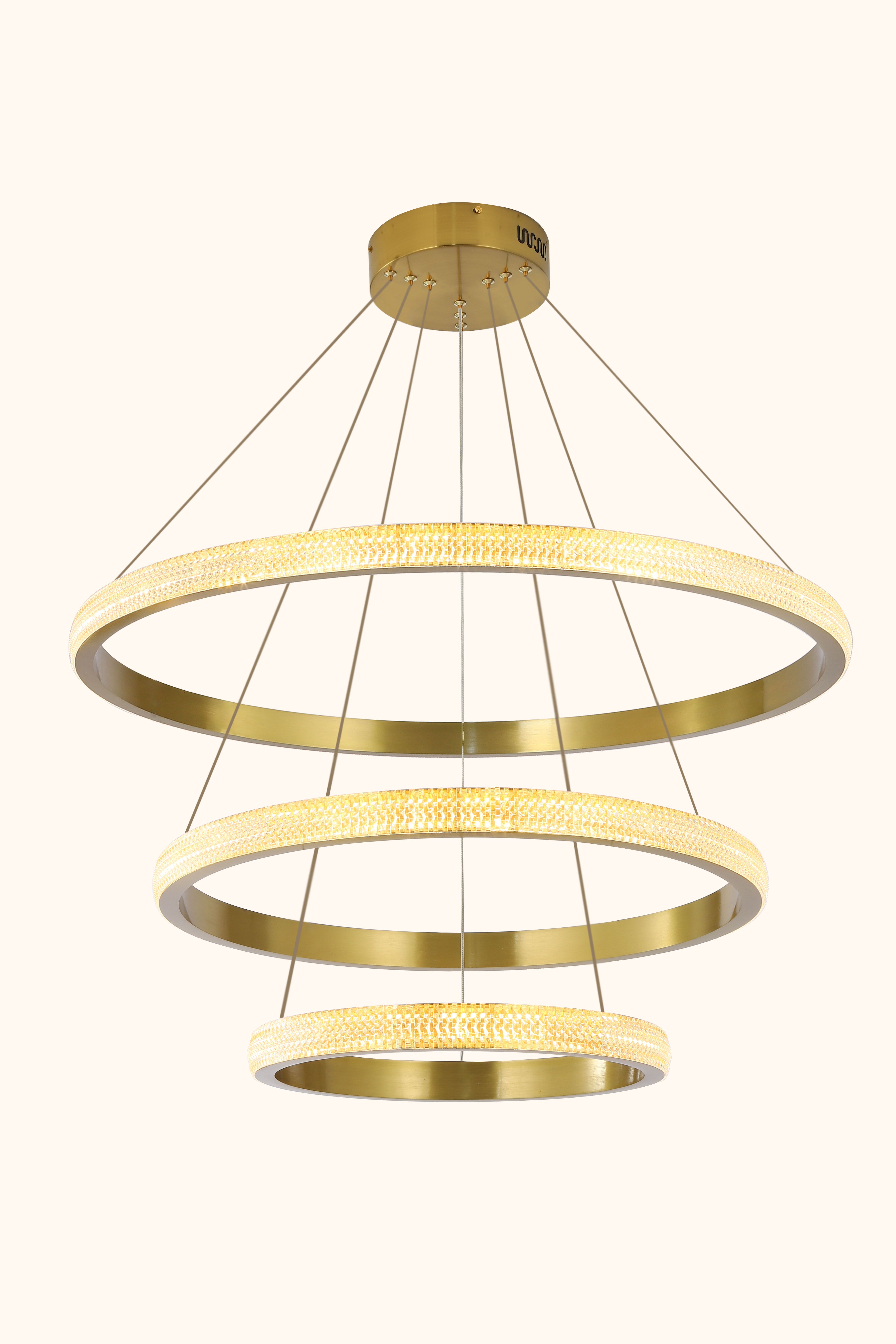 Светильник подвесной 40/60/80 см, LED 114W 3000/4000/6000K бронза Zortes Lidia1 ZRS.30111.114