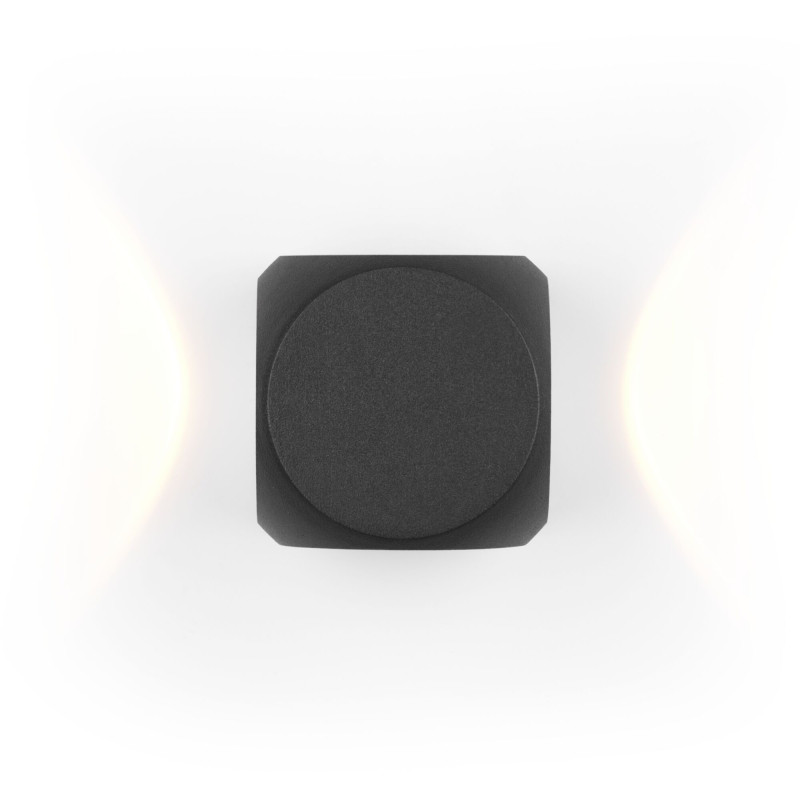 Уличный настенный светодиодный светильник Maytoni Bond Street O015WL-L4B, 4W LED, 3000K, черный