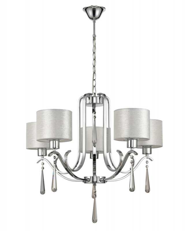 Подвесная люстра  60*100 см, 5*E27 хром Vele Luce Platonico VL1623L05