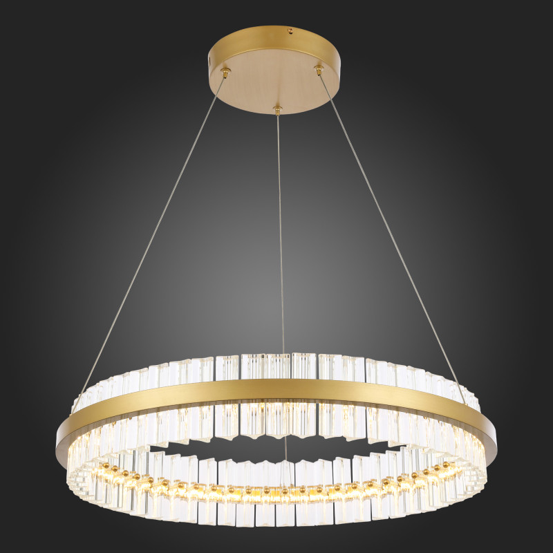 Светильник подвесной 60 см, 44W 3000K ST LUCE CHERIO SL383.213.01 Матовое золото