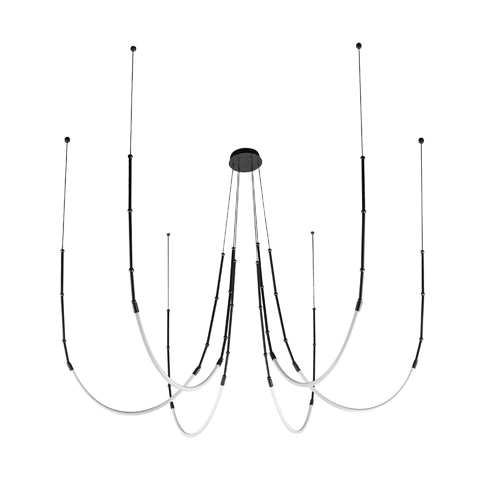 Подвесной светильник 150*100 см, 1*LED, 39W, 3000K Arte Lamp Klimt A2850SP-42BK, Черный