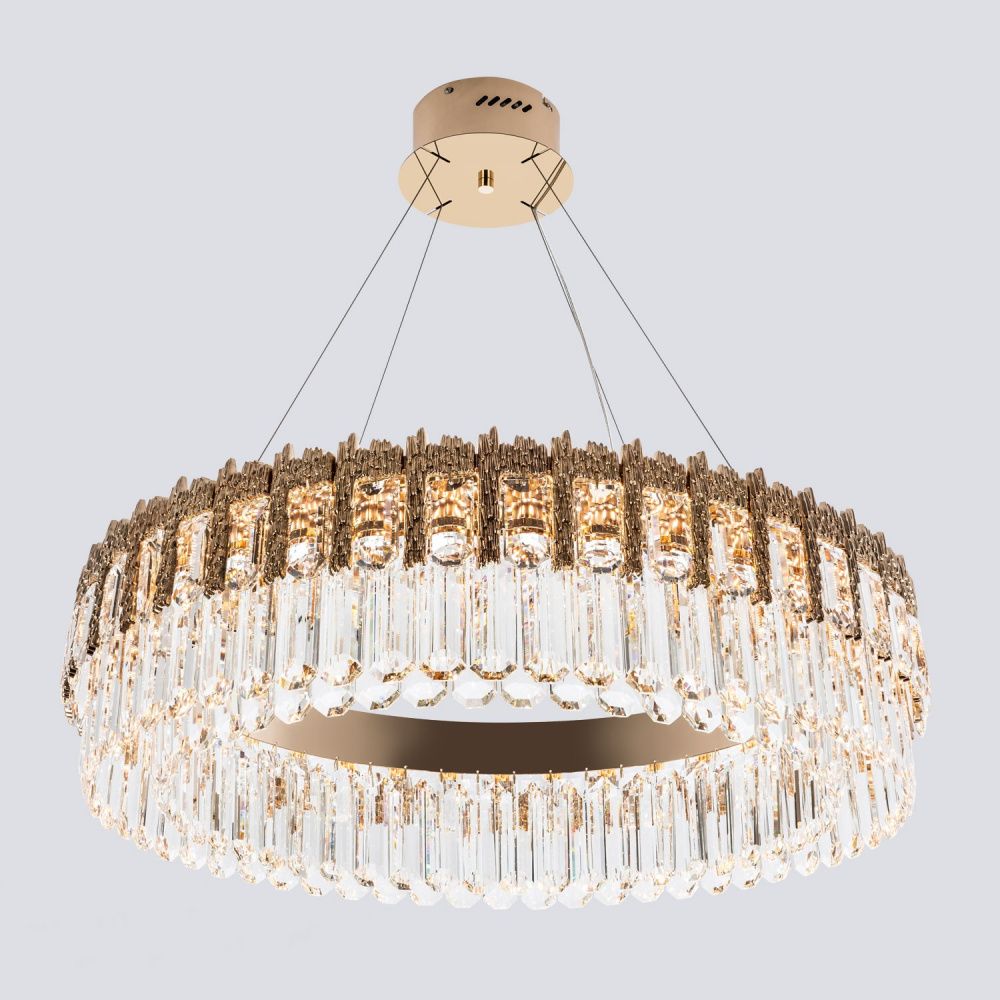 Подвесная люстра 80*50/120 см, LED 105W 3000-6000K MODELUX ML.830.800 GD золото