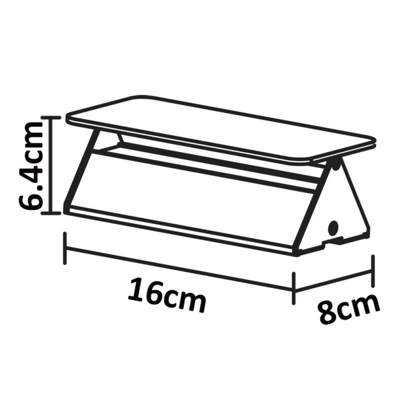 Бра 16*6,5*8 см, 5W, 3000K, Arte Lamp A6164AP-1GY серый