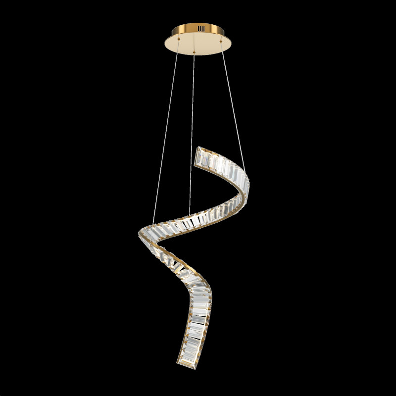 Подвесной светильник 45*45*374 см, LED, 48W, 3000К, Maytoni Krone P097PL-L48BS3K латунный