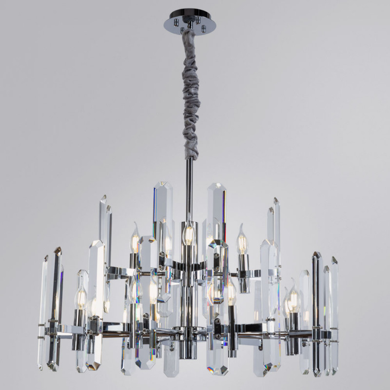 Светильник 80 см, Divinare Tenerife 7136/02 LM-12, хром