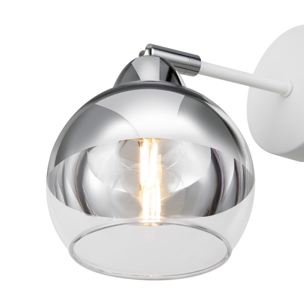 Бра 21*13*-20 см, 1*E27*60W, Freya Джаспер / Jasper FR5225WL-01W, Белый