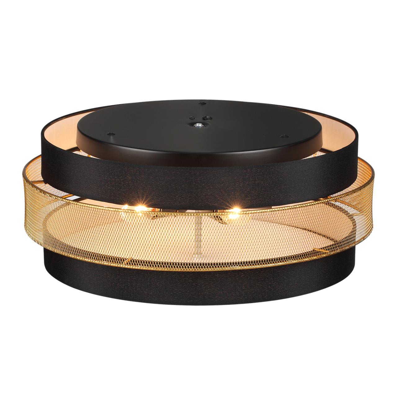 Потолочный светильник 50*20 см, 5*E27 Lumion ANIMAISA 8003/6C черный, золотой