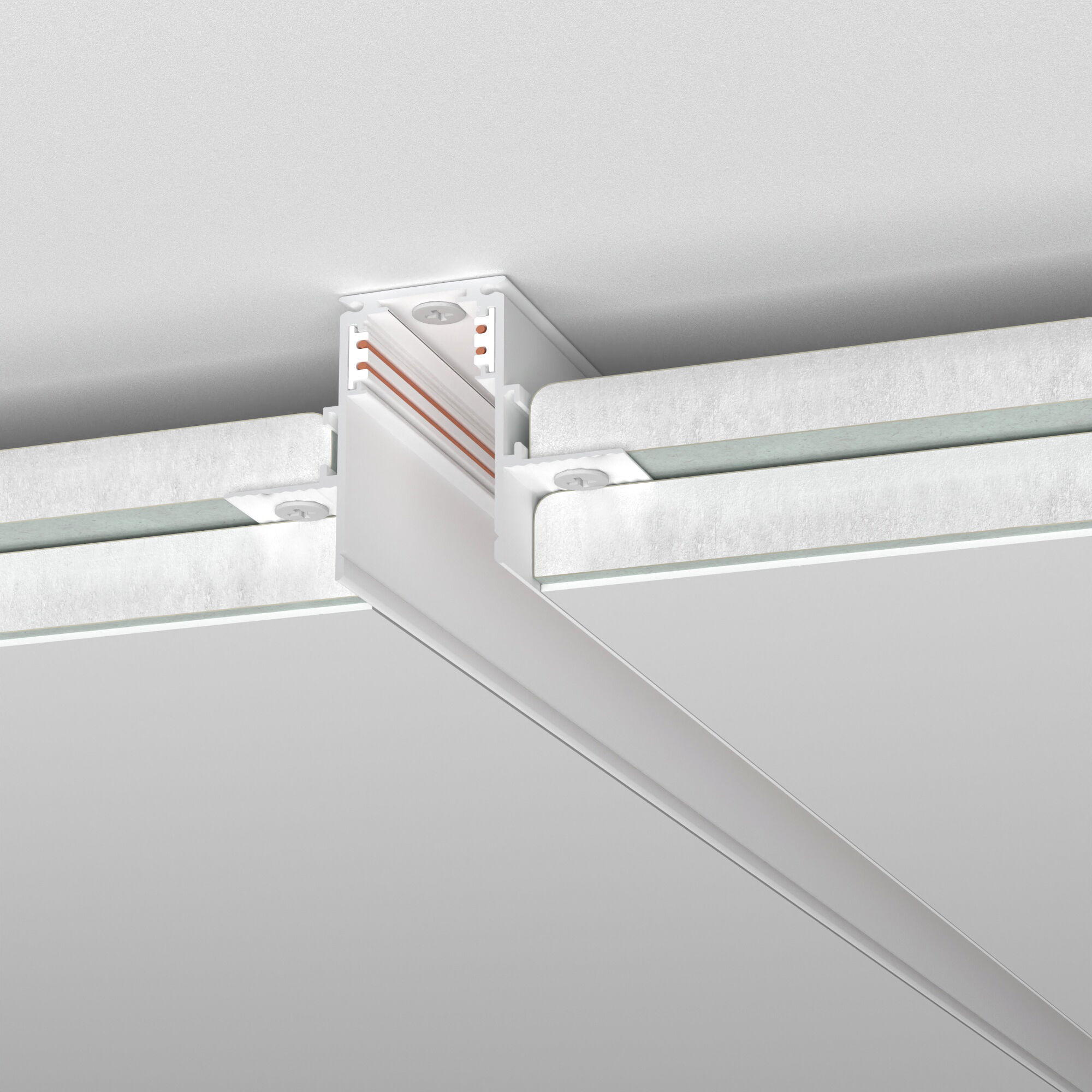 Шинопровод встраиваемый Elektrostandard Slim Magnetic под ГКЛ 9,5мм 85209/00, белый