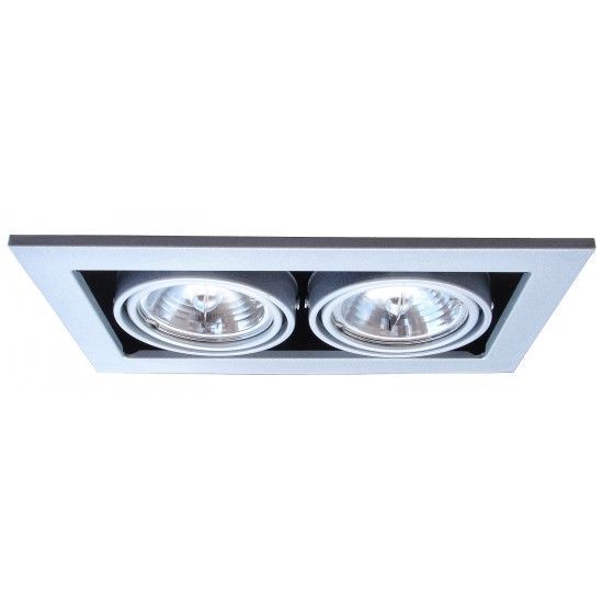 Светильник встраиваемый Arte Lamp A5930PL-2SI Technika серебрянный