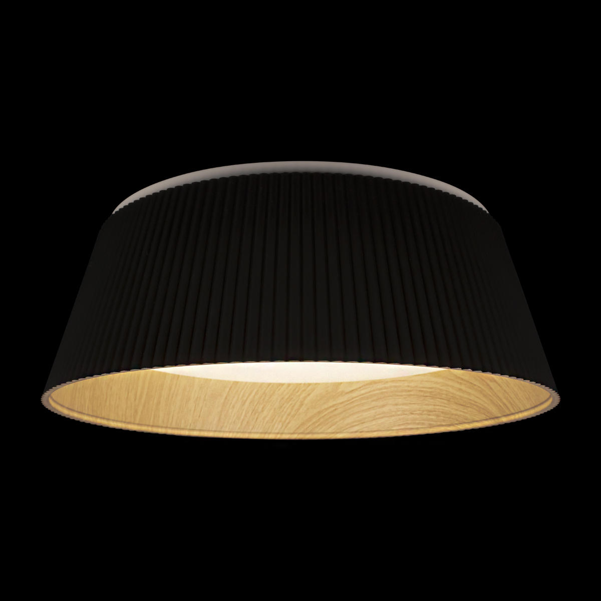 Потолочный светильник 46*16 см, 1*LED*24W 4000K черный, дерево LOFT IT Evans 10224 Black