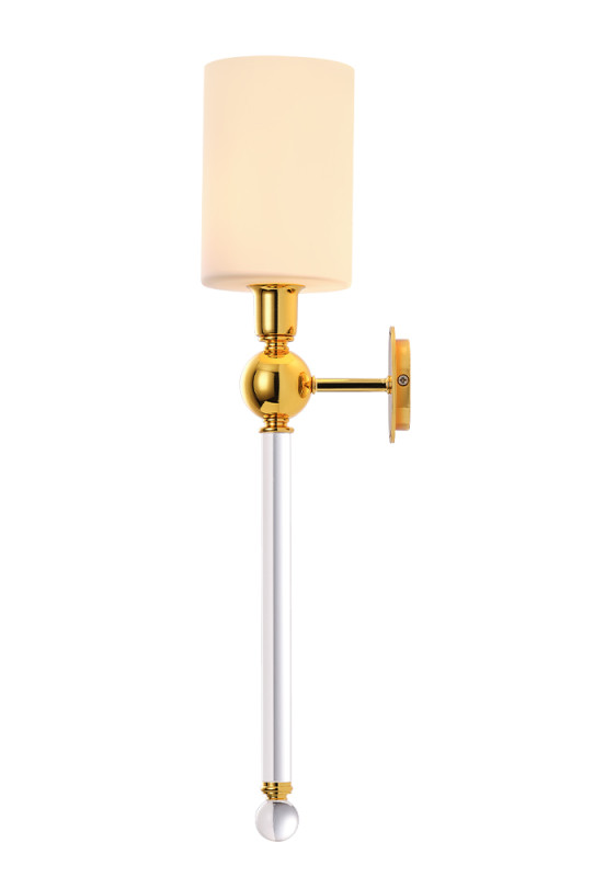 Бра Crystal Lux MIRABELLA AP1 GOLD/WHITE Золото