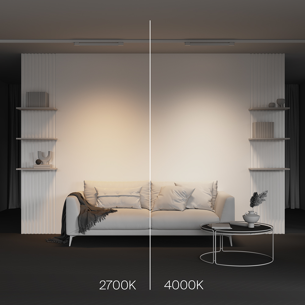 Трековый светильник 61*3,5*-6 см, *LED*20W, 2700K, Maytoni Technical Basis TR196-3-20W2.7K-W(N), Белый