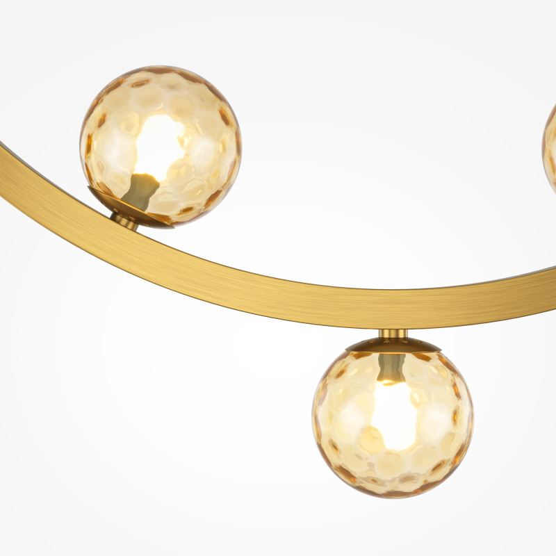 Подвесной светильник 60*8*332,5 см, LED, 12W, 3000К, Maytoni Ambre MOD331PL-L12BS3K латунный