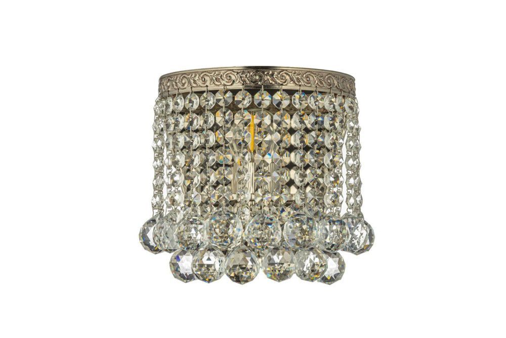 Бра *18*20 см, 1*E27*60W, Arti Lampadari Castellana Nickel Castellana E 2.10.501 N, Матовый никель