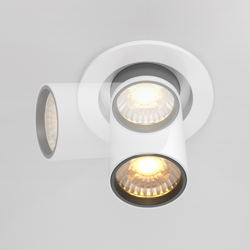Встраиваемый светильник 9,5*9,8 см, LED*10W, 3000 К, Hidden DL045-01-10W3K-W Maytoni Downlight, Белый