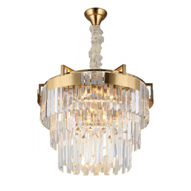 Каскадная люстра 50*60-100 см, 9*E14, 40W, Aployt Mariz APL.813.13.09, латунный