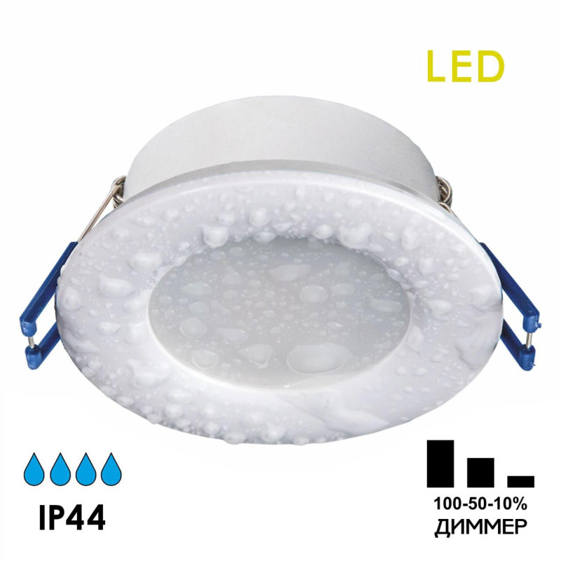 Влагозащищенный светильник Citilux CLD008010 Акви Белый Св-к Встр. 5W*3500K