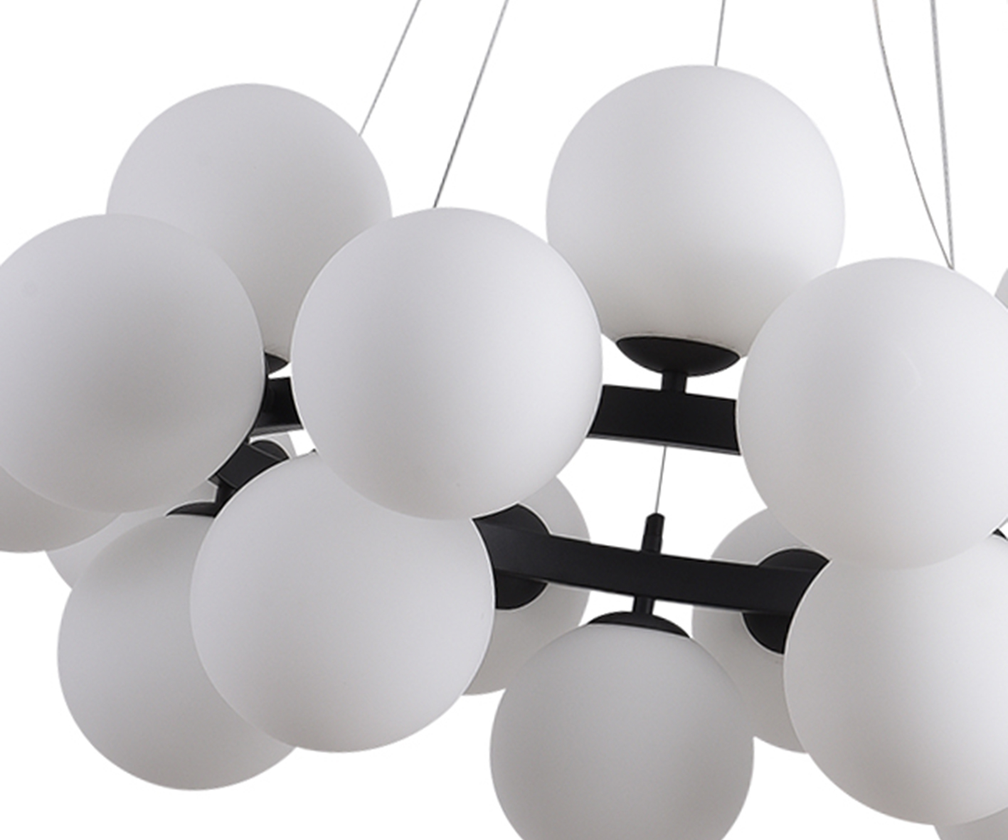 Подвесной светильник Kink Light 07508-20,19, диаметр 86 см, черный