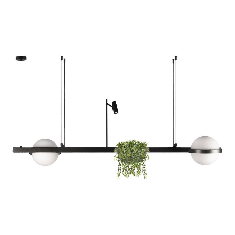 Подвесной светильник 150 см, 75W, 3000K, Loft IT Jardin 10121/D, черный