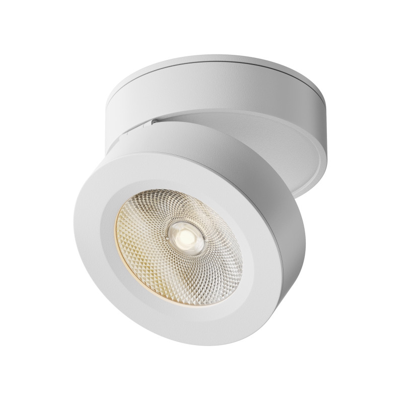 Накладной светильник 8,5*8,5*5 см, LED, 7W, 3000К, Maytoni Technical MAGIC C022CL-7W3K-W-1 белый
